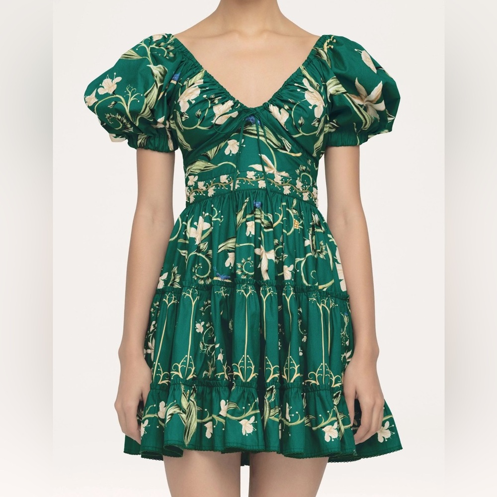Agua By Agua Bendita Manzanilla Esmeralda Mini Dress S